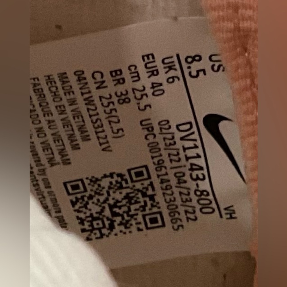 Nike Dunk High Next Nature peach white women’s 8.5 - Picture 5 of 6